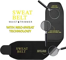 Sweat Slim Belt Free Size for Man and Women Fat Burning Sauna Waist Trainer - Promotes Healthy Sweat, Weight Loss,Tummy Trimmer, Lower Back Posture(Free Size)(Both Man and Women)-thumb2