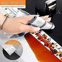 Waterproof Tape for Kitchen Sink Oil Proof Caulk Tape Strip Self Adhesive Bathroom Corner Caulking Sealing Tape Gap Sealer Waterproof Tape for Platform Basin Toilet 3.2m*3.8cm (Multi Print)-thumb4