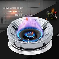 Gas Saver Burner Stand | Gas Saver Jali | Home Gas Stove Fire and Windproof Energy Saving Stand (Pack of 1, Colour: Silver)-thumb1