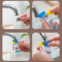 Trendy 360 Degree Water Filter Tap Water Saving Faucet Water Faucet Adjustable Water Valve Splash Water Faucet, Extender Sprayer For Kitchen Bathroom (Assorted, 1 Unit)-thumb2