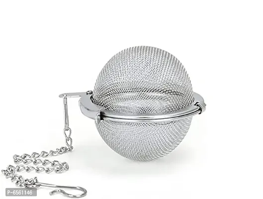 Stainless Steel Tea Ball Strainer Mesh Infuser Filter Reusable Spice Filter Ball Herbs Infuser With Extended Chain Hook For Loose Leaf Tea And Spices Seas-thumb0
