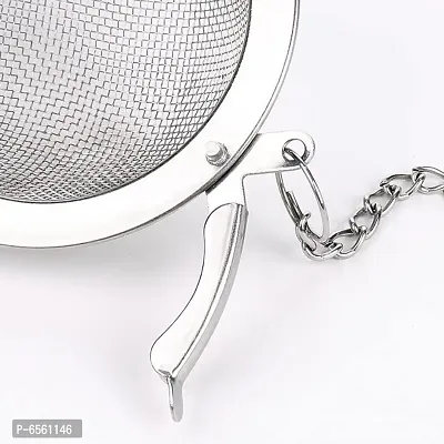 Stainless Steel Tea Ball Strainer Mesh Infuser Filter Reusable Spice Filter Ball Herbs Infuser With Extended Chain Hook For Loose Leaf Tea And Spices Seas-thumb2