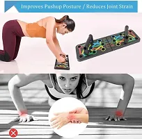 Push-up Board 9 In1 Foldable Push Up Rack Board Multifunction Rack Board Comprehensive Fitness Exercise Workout Push-up Stands Board Body Building Training Gym for Men and Women-thumb4