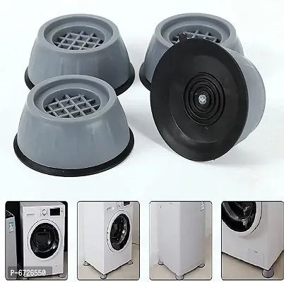 Washer Dryer Anti Vibration Pad with Suction Cup Feet, Fridge Washing Machine Feet Pads Leveling Feet Anti Walk Pads-thumb0