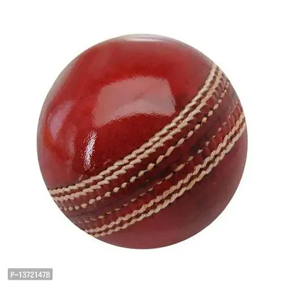 Cricket Leather Ball For wall Cricket (pack of 1) red Leather Ball-thumb0