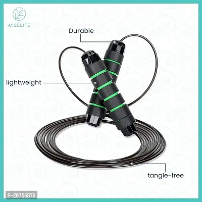 Non-Tangled Skipping Rope for Workout  Exercise | Jump Rope for men, women and children with adjustable length | Skipping rope for weight loss (Pack of 1, Assorted)-thumb2