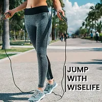 Non-Tangled Skipping Rope for Workout  Exercise | Jump Rope for men, women and children with adjustable length | Skipping rope for weight loss (Pack of 1, Assorted)-thumb4