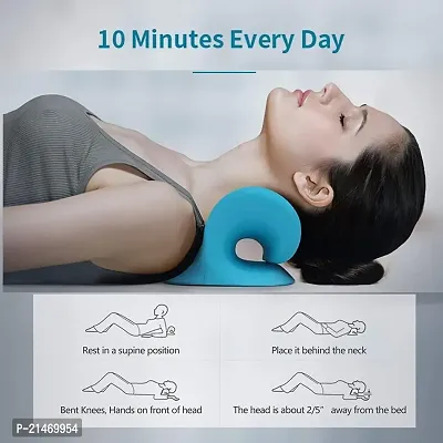 Neck Stretcher for Neck Pain Relief, Neck  Shoulder Relaxer Cervical Neck Traction Device Pillow for TMJ Pain Relief, Muscle Relax, Cervical Spine Alignment Acupressure Chiropractic Pillow