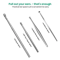 Ear Pick with a Storage Box Earwax Remova Stainless Steel Ear Curette Ear Wax Remover Tool Ear wax remover and cleaner, Ear cleaning tools for kids and adults (6 IN 1 EAR WAC CLENER)-thumb1