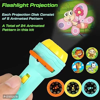 Shopeleven Kids Torch Light 6 Slides 48 Patterns Mini Projector Torch Toy Slide Flashlight Torch for Kids Projection Light Toy Slide Lamp Education Learning Night Light Before Going to Bed (Pack of 1-thumb4