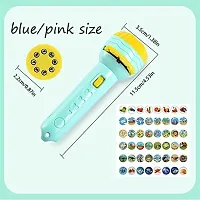 Shopeleven Mini 6 Slids, 48 Patterns Projector Flashlight Torch, Kids Projection Light Toy Education Learning Night Light Before Going to Bed Best Gift for Kids-thumb3