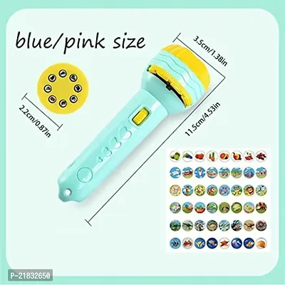 Shopeleven Mini 6 Slids, 48 Patterns Projector Flashlight Torch, Kids Projection Light Toy Education Learning Night Light Before Going to Bed Best Gift for Kids-thumb4