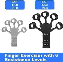 New Finger Gripper Strength Trainer Forearm Exerciser Hand Yoga Resistance Band, Strengthener For Climbing, Guitar, Forearm,Exerciser For Hand, Finger, And Wrist Muscles-Compact And Portable Finger-thumb1