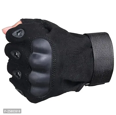 Half Finger Hand Gloves for Bike Riding, Sports, Hiking, Cycling,Hard Knuckle,Outdoor ,Boxing, Arm Shooting, Travelling,Camping, Gym Gloves for Men and Women-thumb4