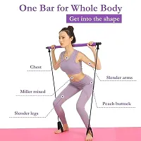 Fitness Pilates Bar, Flexible Fitness Pull Rod Yoga Pull Rod Ergonomically Detailed for Home Gym Fitness Workout(Pilates bar)-thumb1