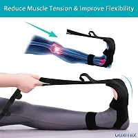 Yoga Belt for Women Men, 5 Loops Yoga Strap for Stretching, Yoga Bands for Yoga Exercise Fitness Rehabilitation Ligament Ankle Joint Correction Hemiplegia Training-thumb1