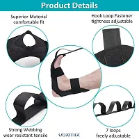 Yoga Belt for Women Men, 5 Loops Yoga Strap for Stretching, Yoga Bands for Yoga Exercise Fitness Rehabilitation Ligament Ankle Joint Correction Hemiplegia Training-thumb2