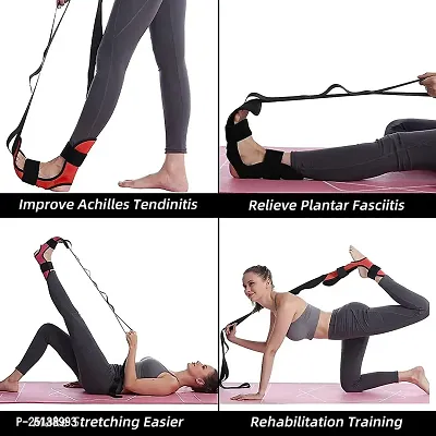 Foot Stretcher Calf Yoga Ligament Stretching Strap Ankle Leg Hamstring for Plantar Dancers Fasciitis Drop Pain Relief Achilles Tendonitis Belt Equipment Bands Band Stretch-thumb3