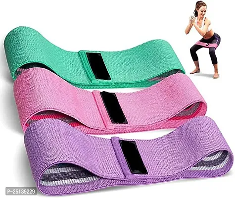Fabric Resistance Band - Loop Hip Band for Women  Men for Hip, Legs, Stretching, Toning Workout