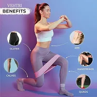 Fabric Resistance Band - Loop Hip Band for Women  Men for Hip, Legs, Stretching, Toning Workout-thumb1