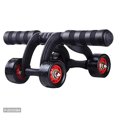 Home Gym 4 Wheel Pro Advance Wheel Roller Abdominal Fitness Trainer And Stomach Exercise Machine Equipment Workout for Men  Women