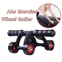 Home Gym 4 Wheel Pro Advance Wheel Roller Abdominal Fitness Trainer And Stomach Exercise Machine Equipment Workout for Men  Women-thumb1