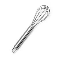 Stainless Steel Balloon Shape Whisk/Egg Beater for Blending, Whisking, Beating, Stirring, Cooking, Baking, 20cm (Silver), Standard-thumb2