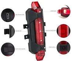 Bicycle LED Head Light USB Rechargeable Light Cycling Lamp Head Light Tail Light (red)-thumb3