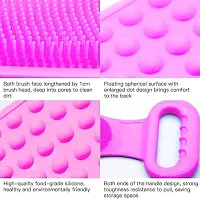 Silicone Body Scrubber Bath Body Cleaning Belt | Skin Brush Belt For Bathing Body Dirt Removal-thumb2