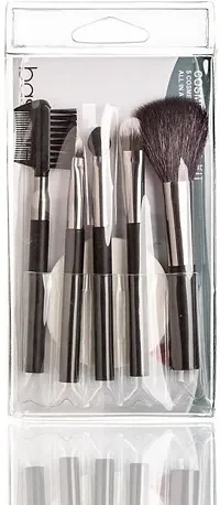 Cosmetic Brush Kit 6pcs 11.5 cm with Bonus Puff 5 cm Pack of 6-thumb1