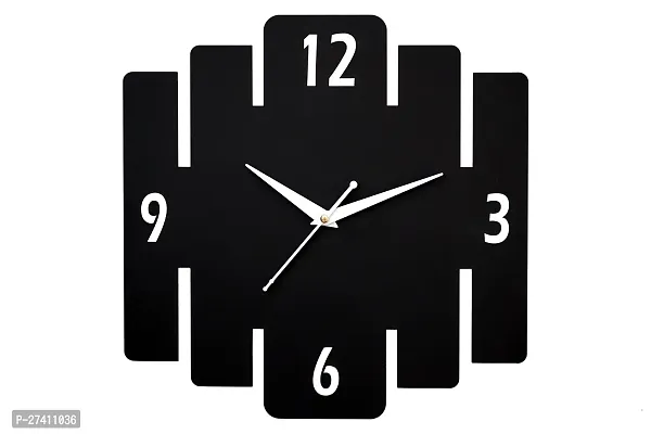 Divine Sapphire Wooden Five Line Wall Clock for Home | MDF Wooden Wall Clock (Five Line-304)-thumb0