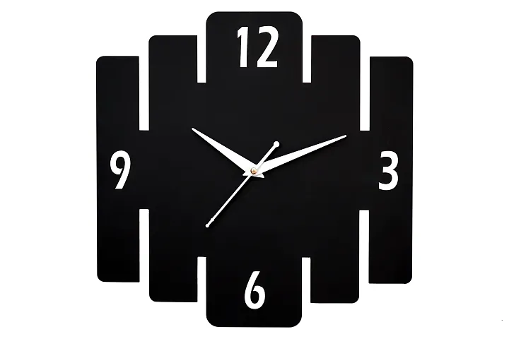 Divine Sapphire Wooden Five Line Wall Clock for Home | MDF Wooden Wall Clock (Five Line-304)