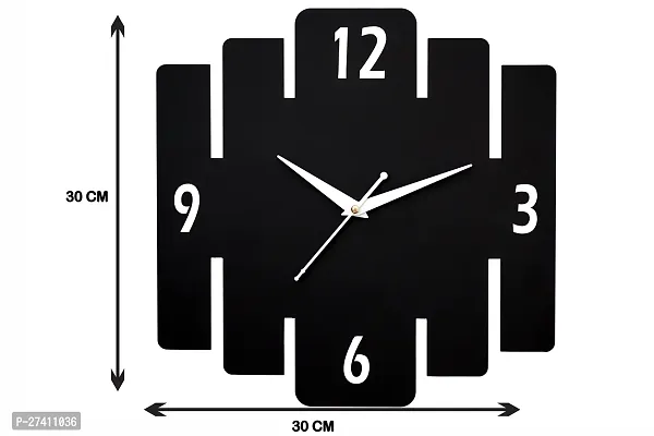 Divine Sapphire Wooden Five Line Wall Clock for Home | MDF Wooden Wall Clock (Five Line-304)-thumb4
