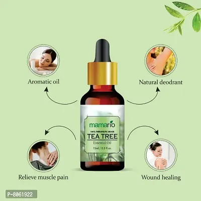 Mamario Tea Tree Essential Oil - 100% Pure, All Natural  Undiluted- Therapeutic Grade  (15 ml)