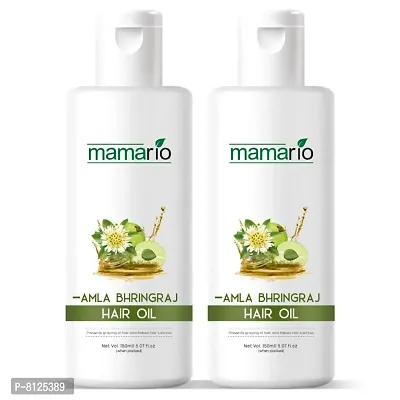Mamario Amla  BhringRaj Hair oil for C Pack of 02