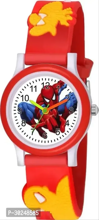 Kids Spider Design Watch Red Watch Unisex Pack of 1-thumb0