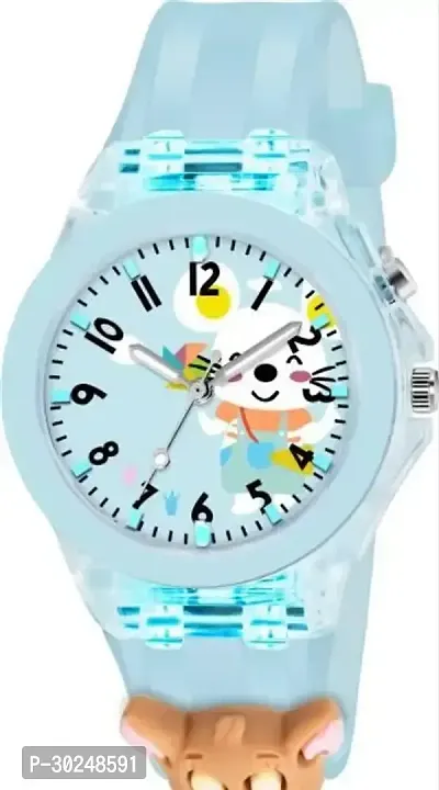 Light Blue color Cool Design Cartoon Watch Pack of 1-thumb0