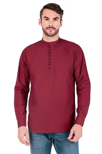 Stylish Cotton Short Kurta for Men-thumb1