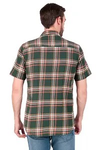 Green checked Half Sleeves Shirt-thumb3