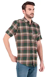 Green checked Half Sleeves Shirt-thumb4