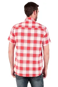 Red  White Checked Half Sleeves Shirt-thumb4