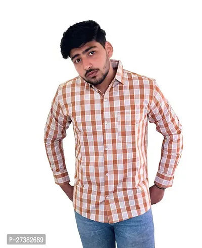 Reliable Multicoloured Cotton Checked Long Sleeves Casual Shirts For Men