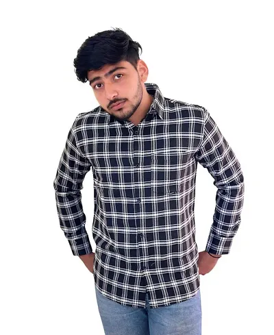 Reliable Checked Long Sleeves Casual Shirts For Men