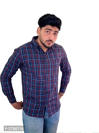 Reliable Multicoloured Cotton Checked Long Sleeves Casual Shirts For Men