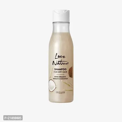 oriflame Sweden love nature shampoo for dry hair wheat nd coconut oil shampoo