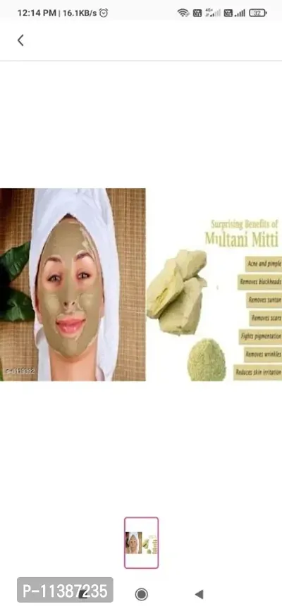 TRUSTMART Multani Mitti Powder For Skin Glow 300g-thumb3