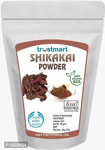 TRUSTMART  Organic Amla,Reetha,Shikakai,Bhringraj,Hibiscus and Henna Powder 300g Each 50g-thumb2