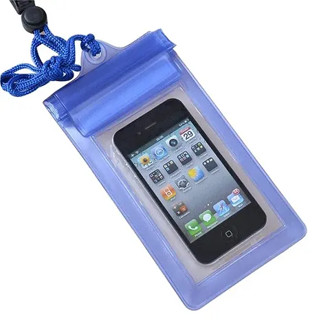 Vinay Sales Mobile Waterproof Plastic Bag Pouch for Phones Touch Sensitive Transparent Universal Cover for All Phones - Random Color