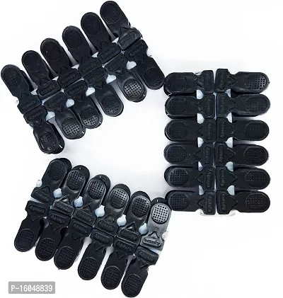 Mello Plastic Clips / Cloth Pegs Plastic Cloth Clips  (Black Pack of 36)-thumb0