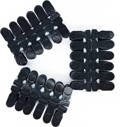 Mello Plastic Clips / Cloth Pegs Plastic Cloth Clips  (Black Pack of 36)